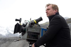 Christopher Nolan sul set di Interstellar