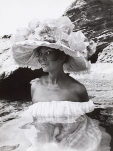 Leonor Fini at the monastery of Nonza in Corsica by Eddy Brofferio, 1965
