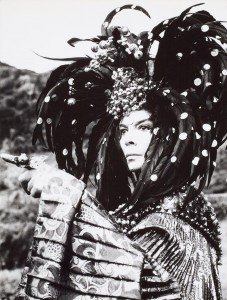 Leonor Fini at the monastery of Nonza in Corsica by Eddy Brofferio,1967