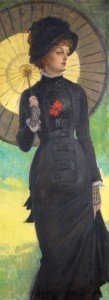 Dama con ombrello. Mrs Newton 1878 Tissot