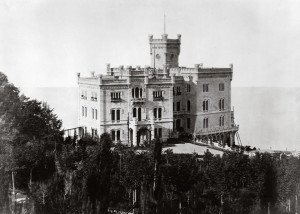 Fotografia storica del Castello di Miramare