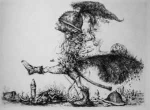 Il cavaliere scortese puntasecca 1982 - Scarpati