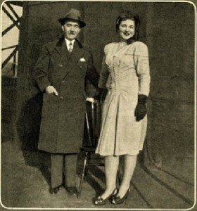 Maria con il padre a New York nel 1945